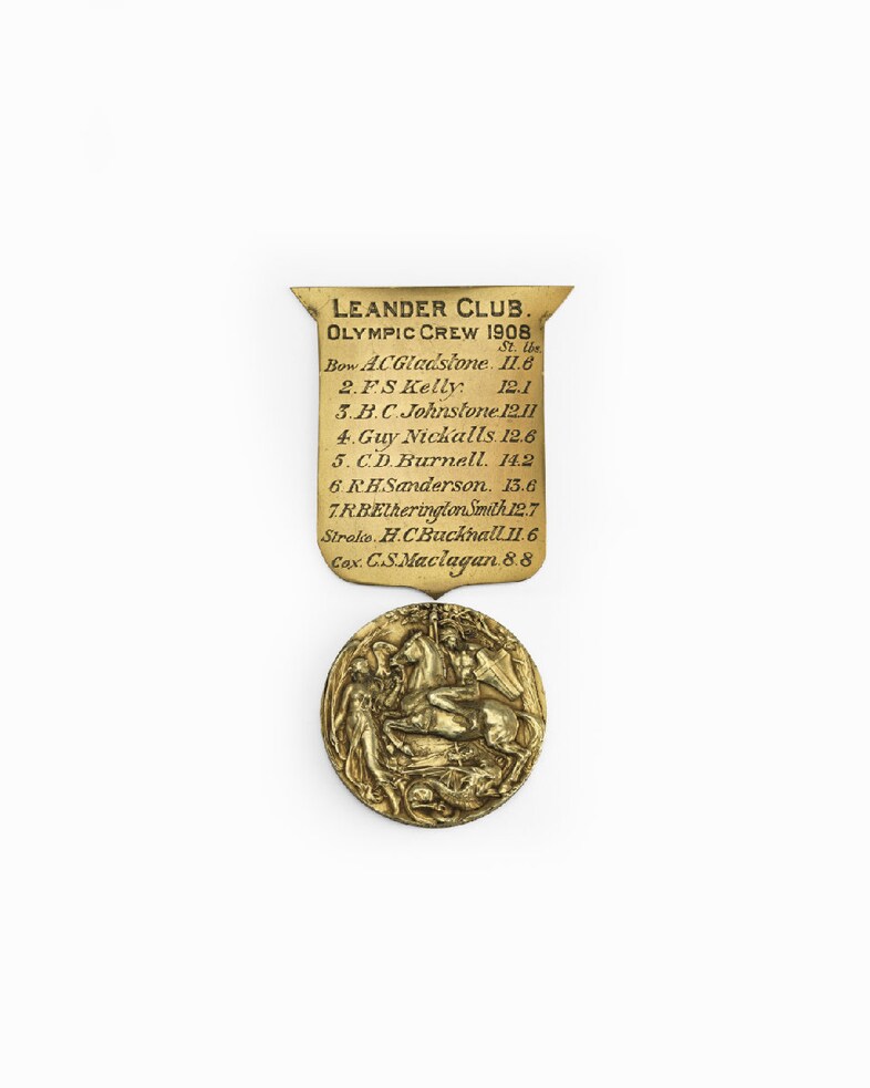 Olympic Gold Medal for Rowing, London 1908 2