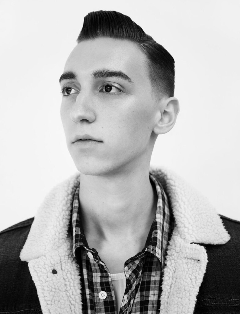  DAVID wears jacket by CK JEANS; shirt by ENERGIE; 3