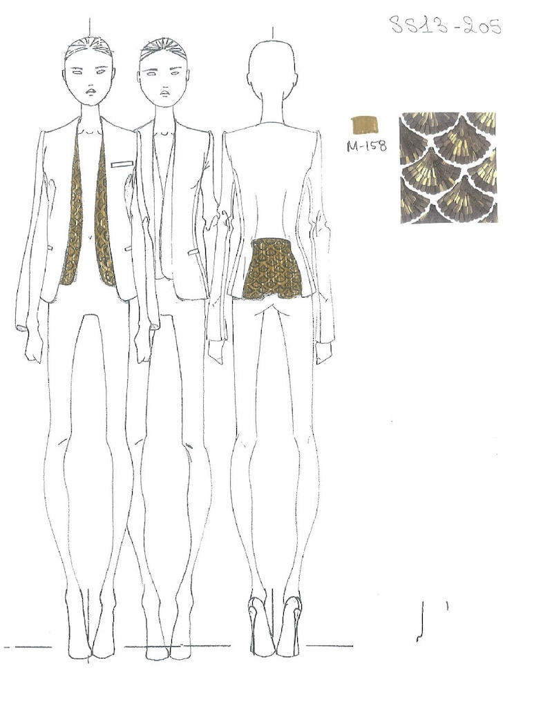 Exclusive design sketch: Altuzarra Womenswear SS13 2