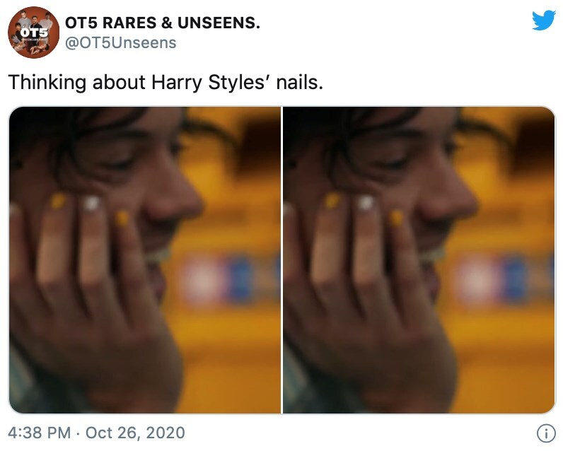 Harry Styles Golden nails9 9