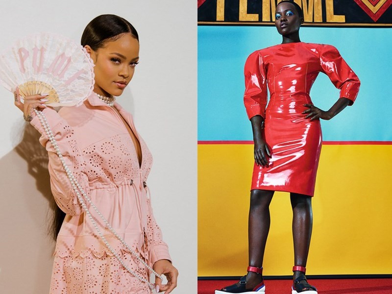 Rihanna and Lupita