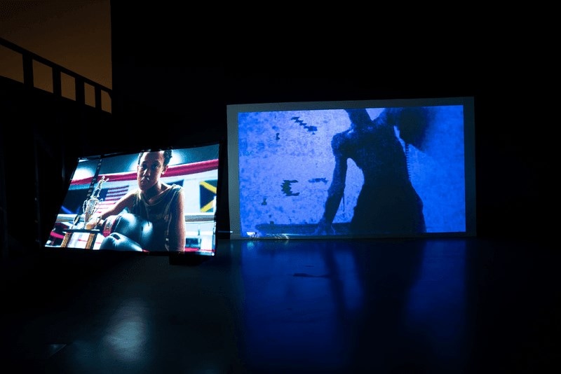 Shikeith, To Bathe a Mirror, five-channel video installation 8