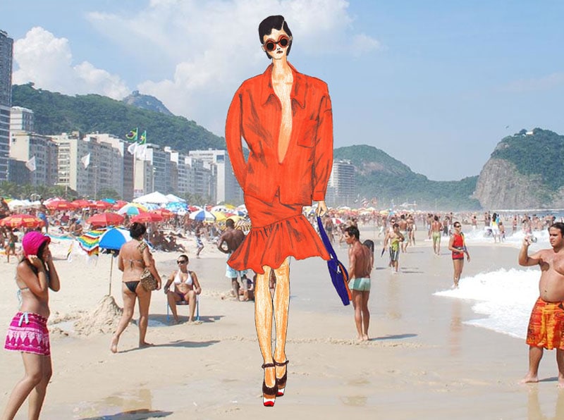 PRADA ON THE BEACH, Prada SS11, Margot Bowman 4