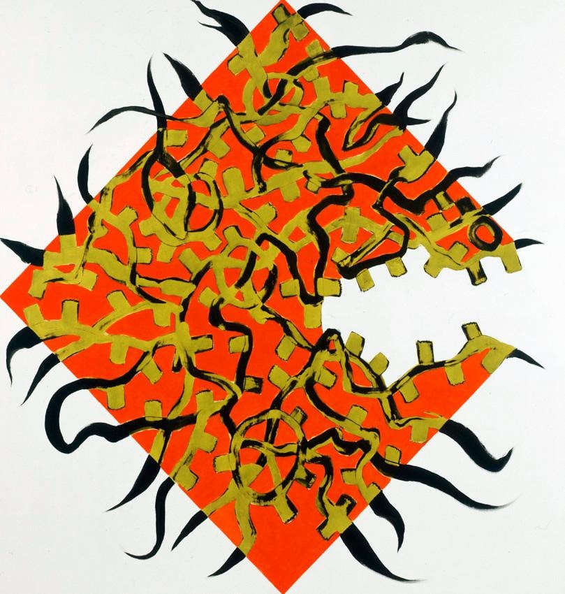 Charline von Heyl - "Now or Else", 2009, Acrylic 5