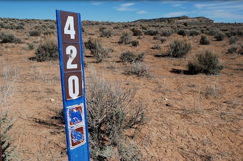 420 road sign America