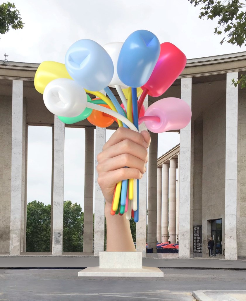 Jeff Koons, Bouquet of Tulips (2016)