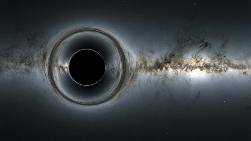 A simulation of a supermassive black hole
