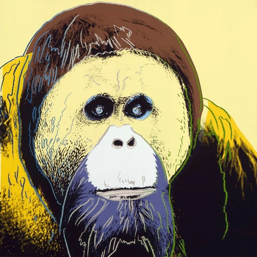 warhol orangutan 1983 - guardian 25