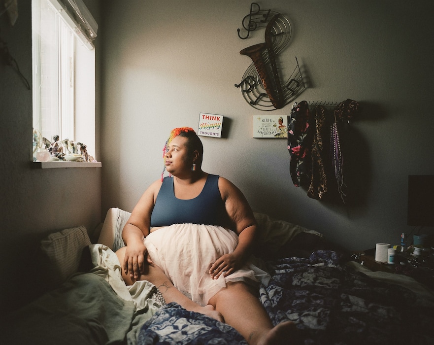 Intimate portraits of queer people in Colorado wearing their binders
