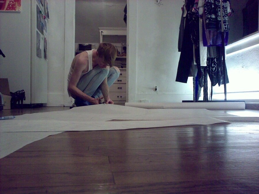 Brian Lichtenberg working in studio 14