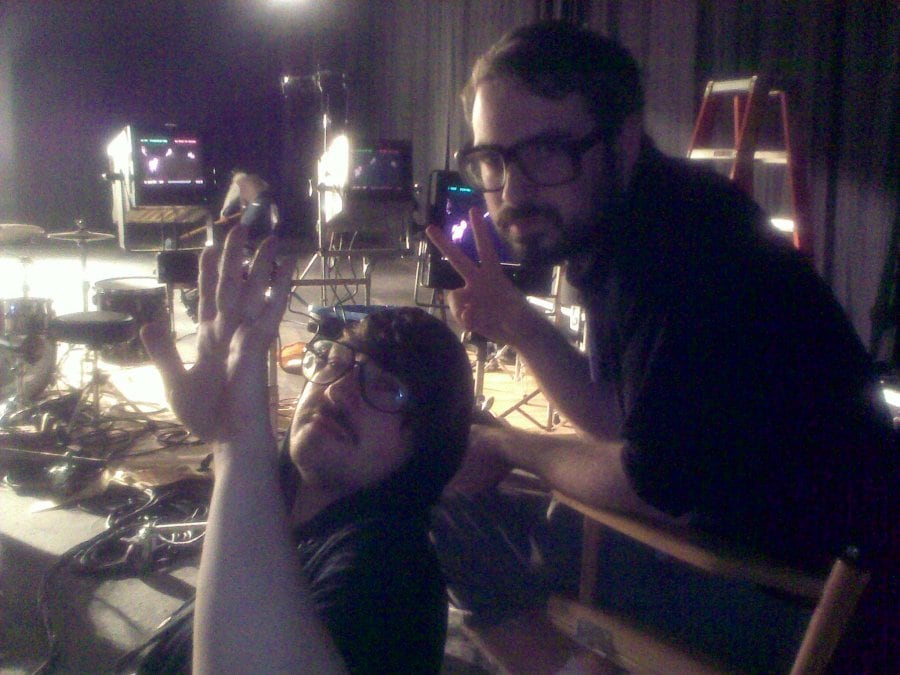 Nathan and me on set 13