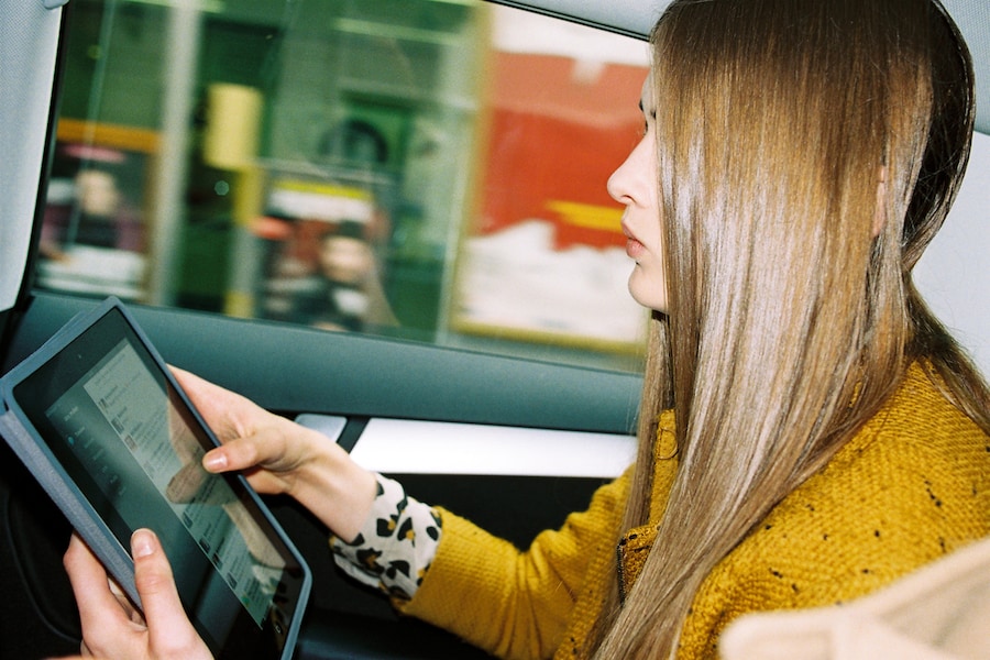 Being driven to an Hermès fitting 12