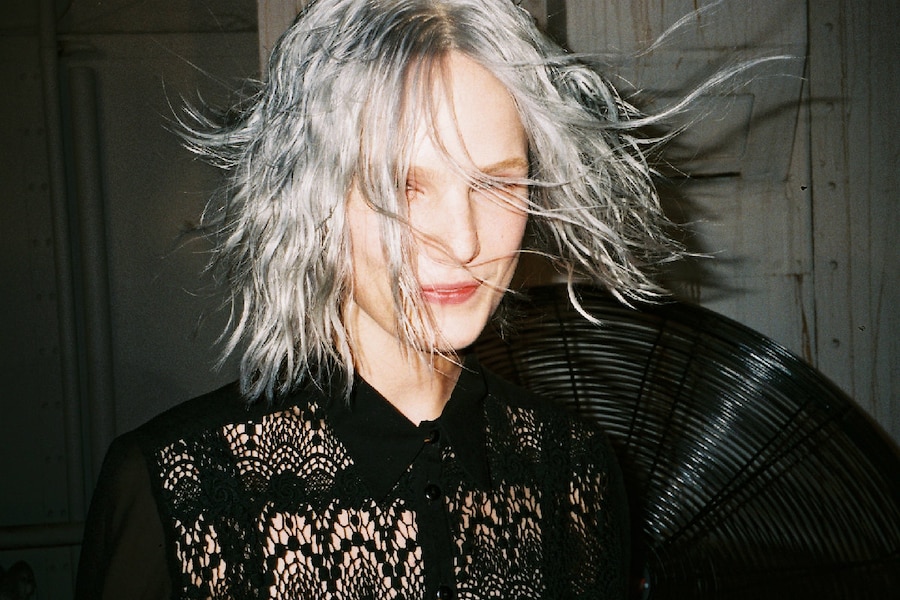 Anemari backstage at Theyskens' Theory 18