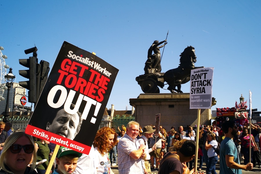 Syrian anti-war march 12