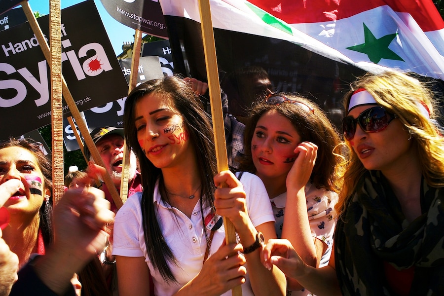 Syrian anti-war march 11