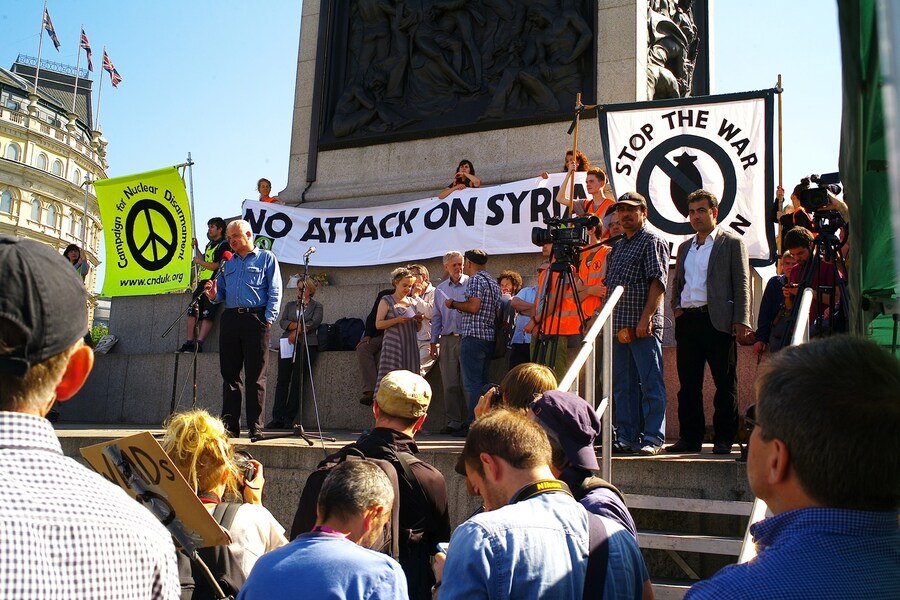 Syrian anti-war march 15