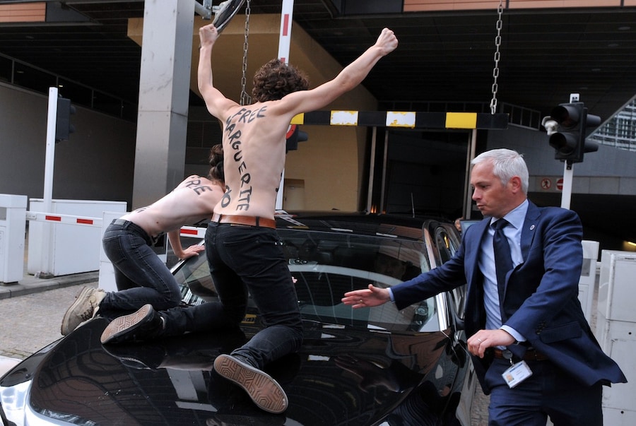 Femen protesting PM of Tunisia 8