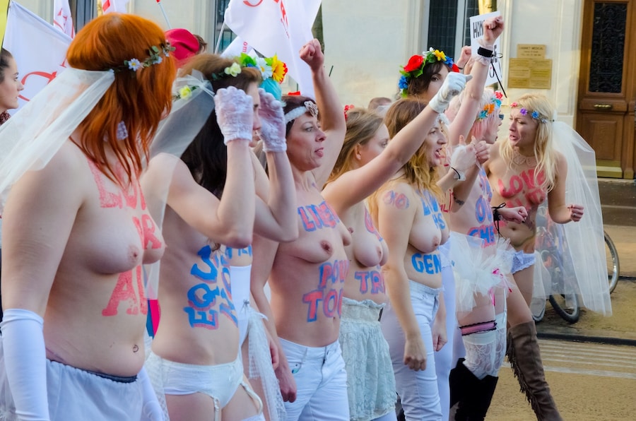 Femen gay marriage protest 0