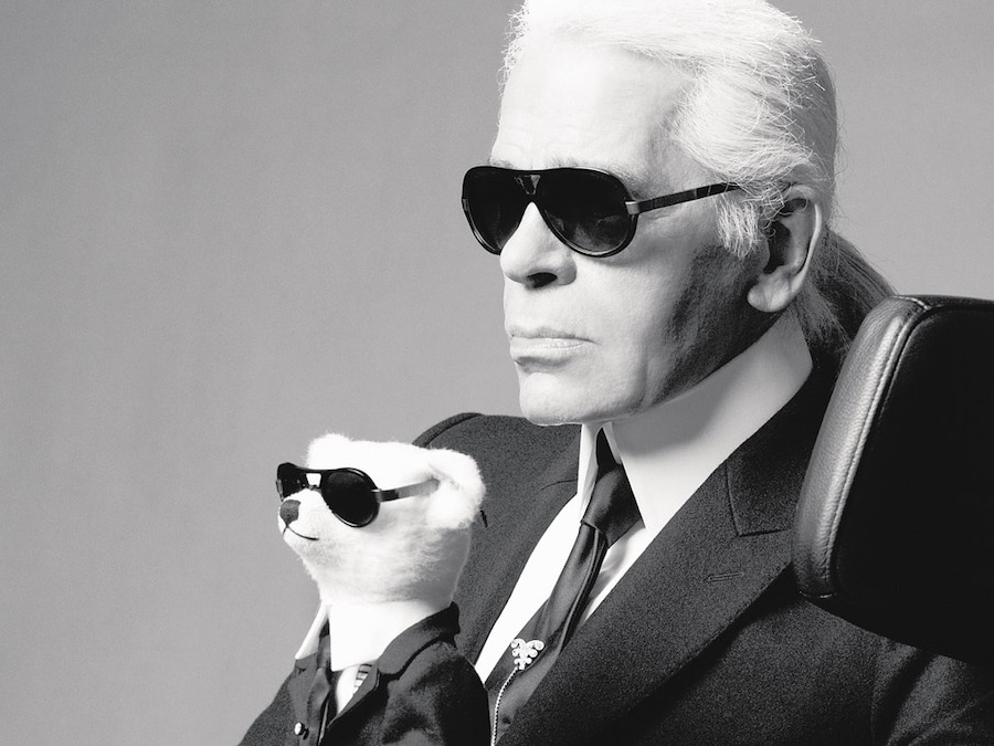 Karl Lagerfeld with teddy 8
