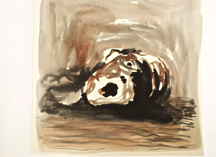head, ink on paper 1