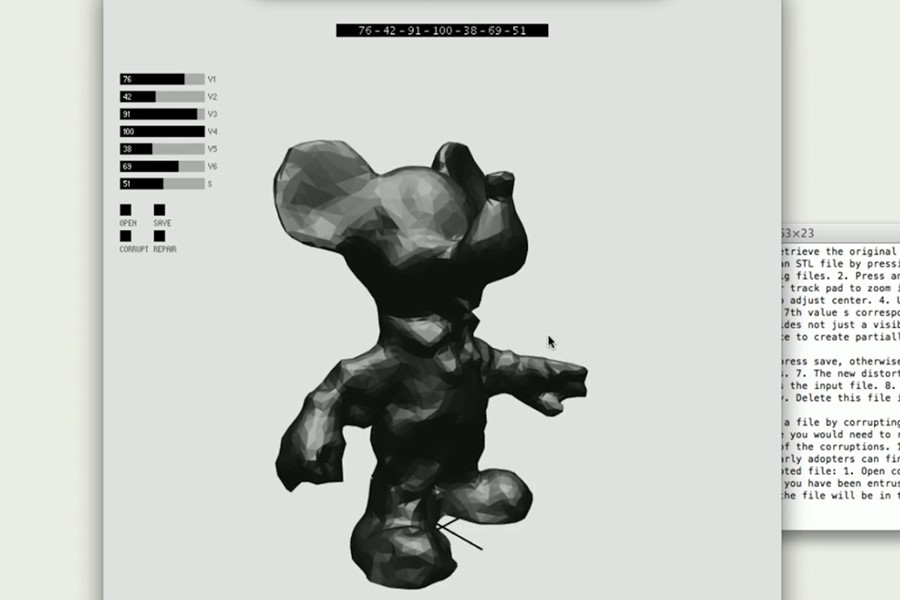 STL Corruptor 3D Model Digital File 