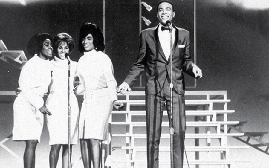 The Blossoms backing Marvin Gaye on The Tami Show, 1964 7