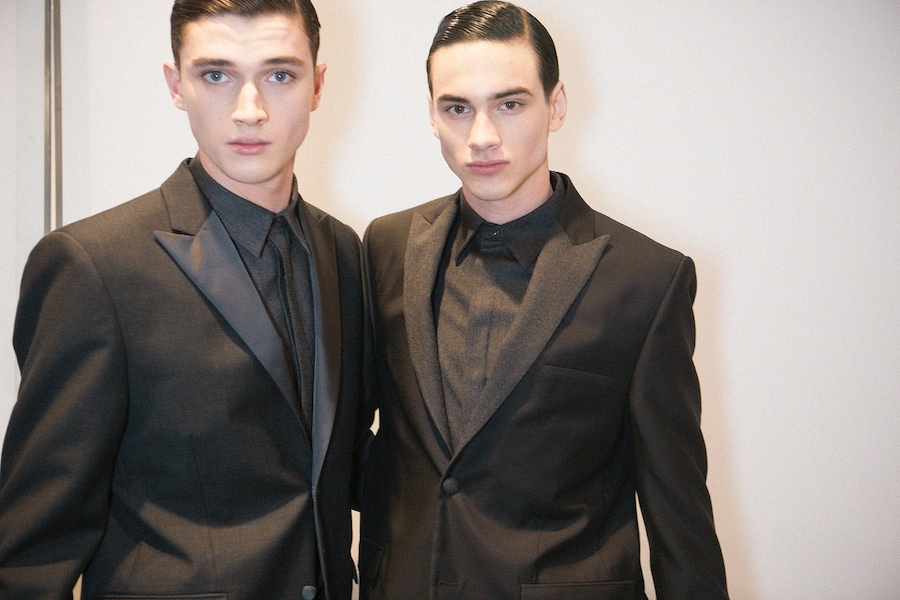 Backstage at Calvin Klein Collection AW14 5