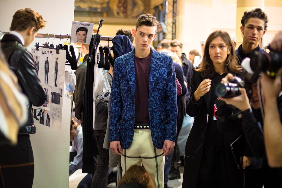 Backstage at 3.1 Phillip Lim AW14 2