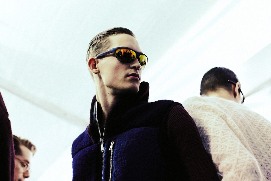 Backstage at Louis Vuitton AW14 3