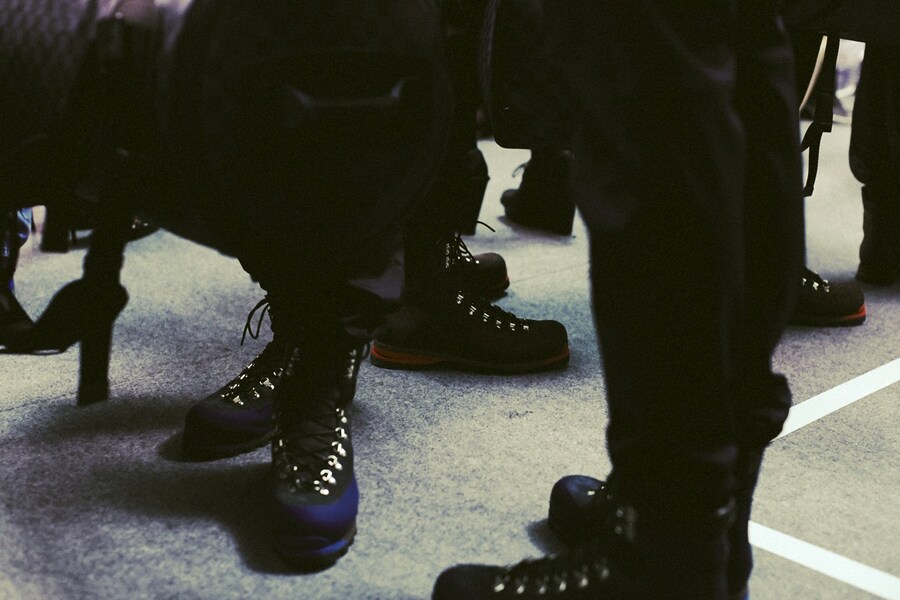 Backstage at Louis Vuitton AW14 7