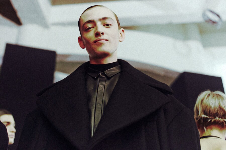 Backstage at Juun J. AW14 0