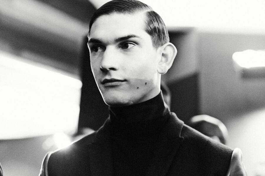 Backstage at Juun J. AW14 3