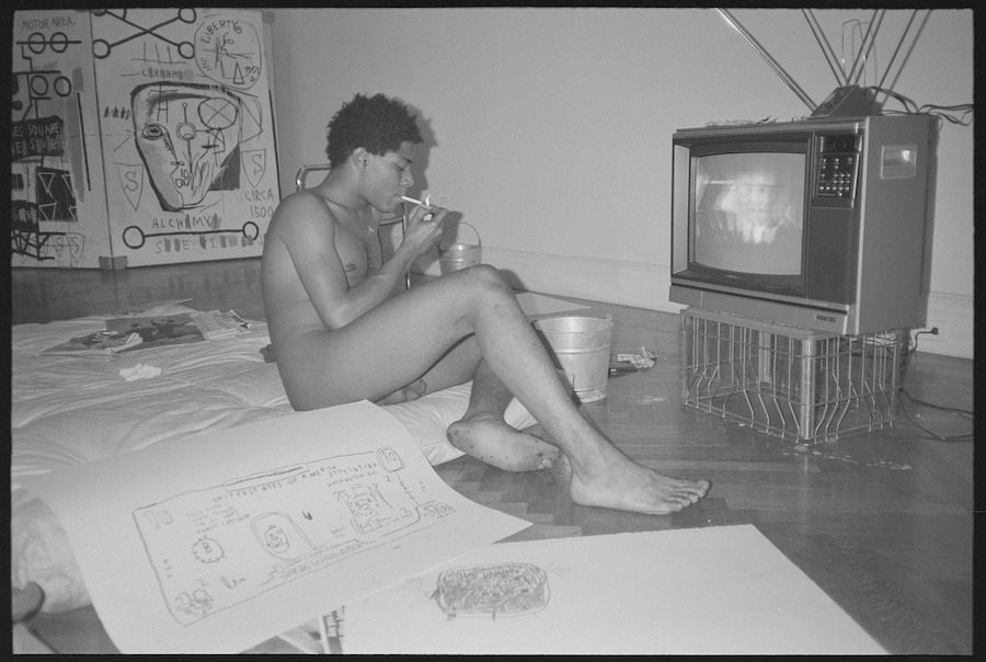 Jean-Michel Basquiat, Reclining Nude 3
