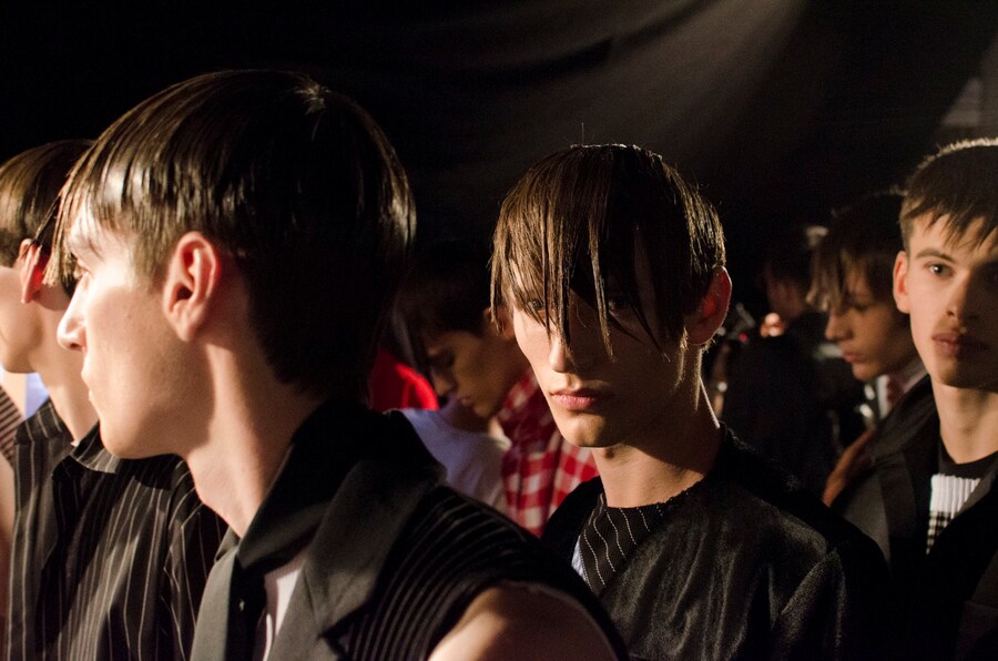 Nicomede Talavera SS15 Mens collections, Dazed backstage 6