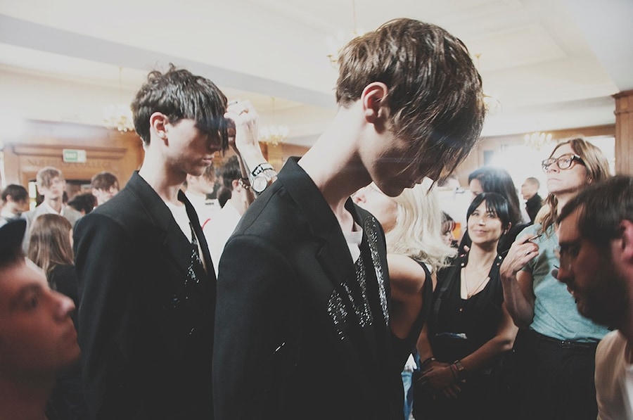 Alexander McQueen SS15 Mens collections, Dazed backstage 19