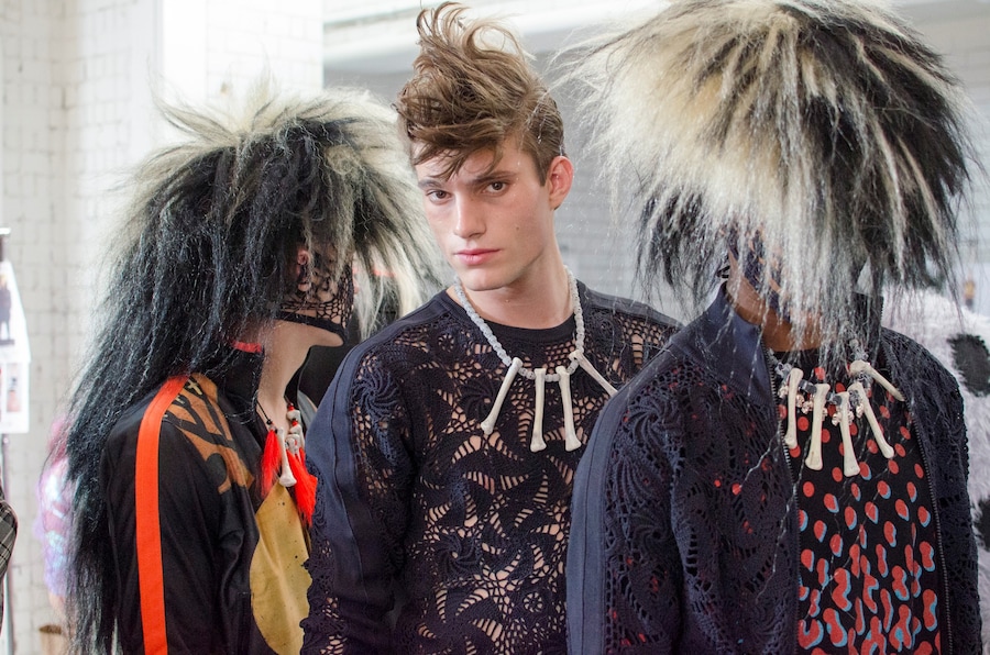 Sibling SS15 Mens collections, Dazed backstage 14