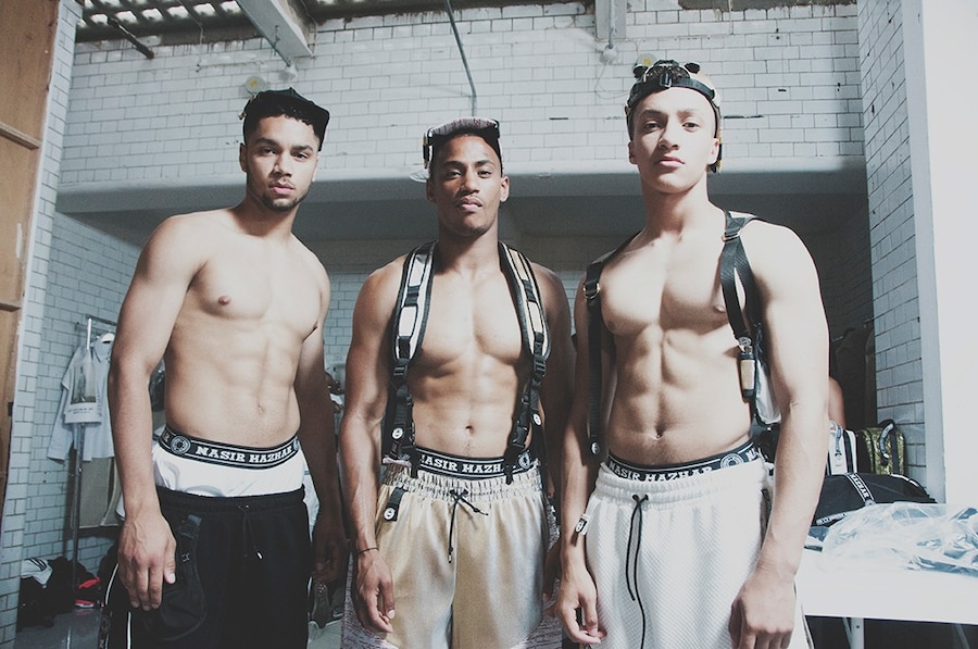 Nasir Mazhar SS15 Mens collections, Dazed backstage 5