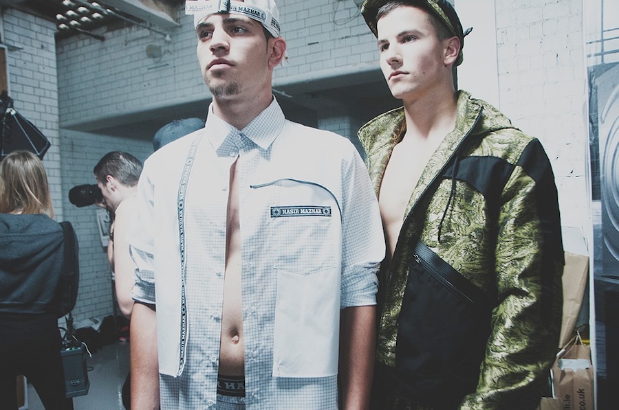 Nasir Mazhar SS15 Mens collections, Dazed backstage 6