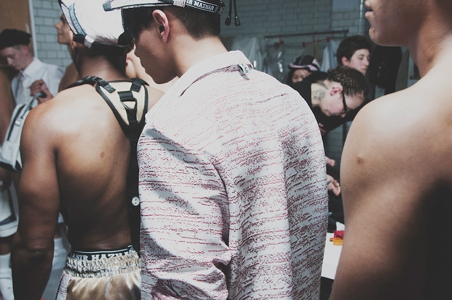 Nasir Mazhar SS15 Mens collections, Dazed backstage 19