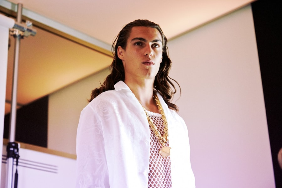 Versace SS15 Mens collections, Dazed backstage 11