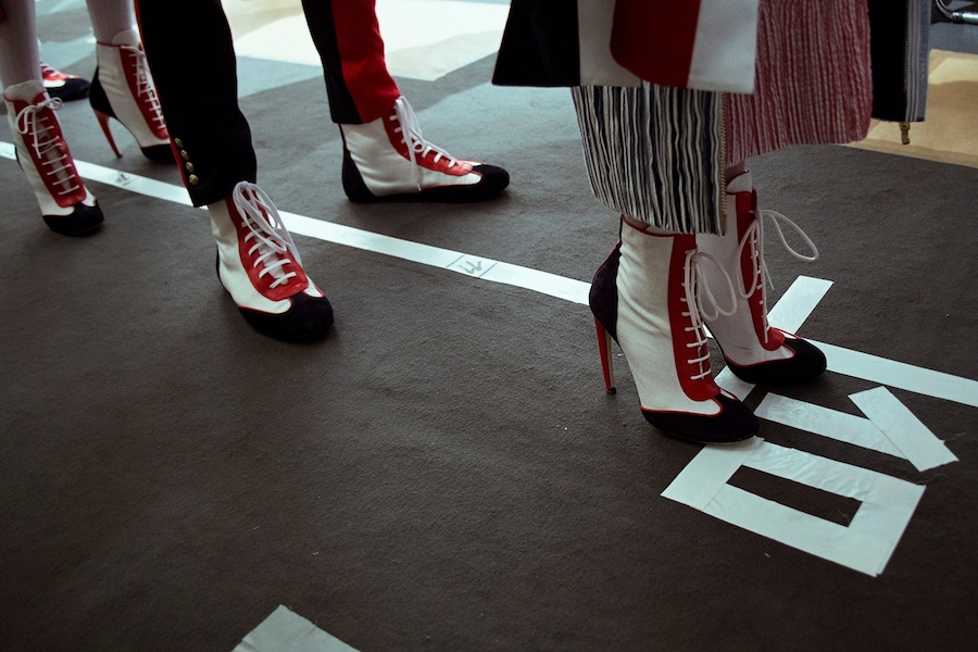 Moncler Gamme Bleu SS15 Mens collections, Dazed backstage 27