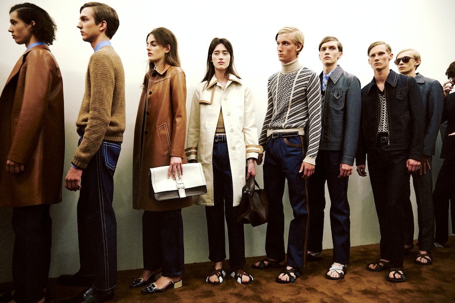 Prada SS15 Mens collections, Dazed backstage 10