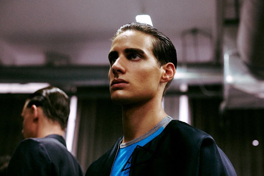 Emporio Armani SS15 Mens collections, Dazed backstage 3