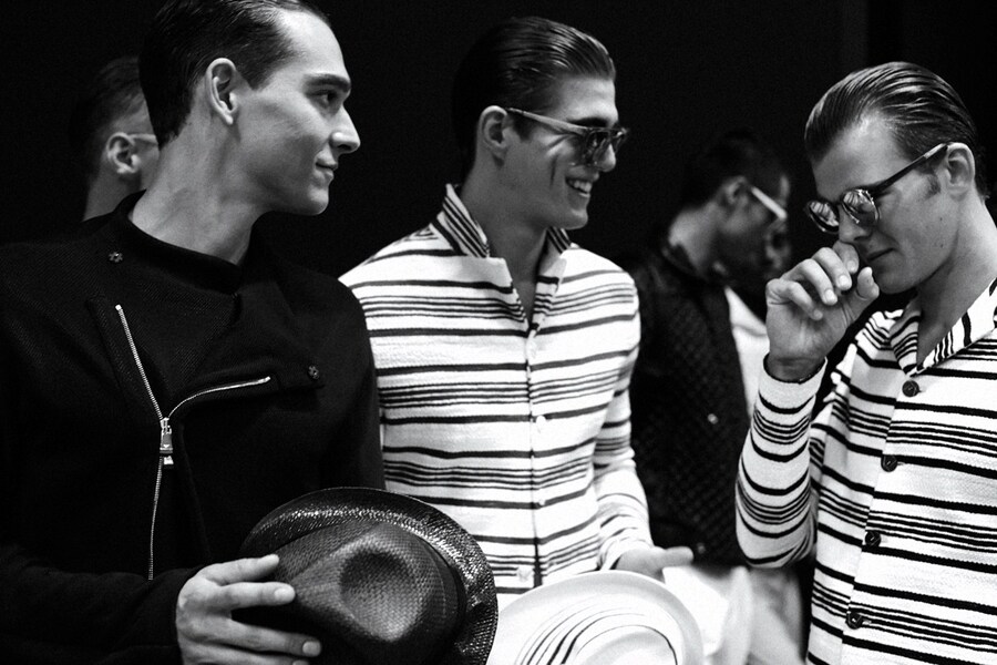 Emporio Armani SS15 Mens collections, Dazed backstage 9