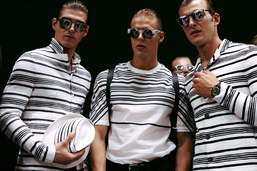 Emporio Armani SS15 Mens collections, Dazed backstage 1