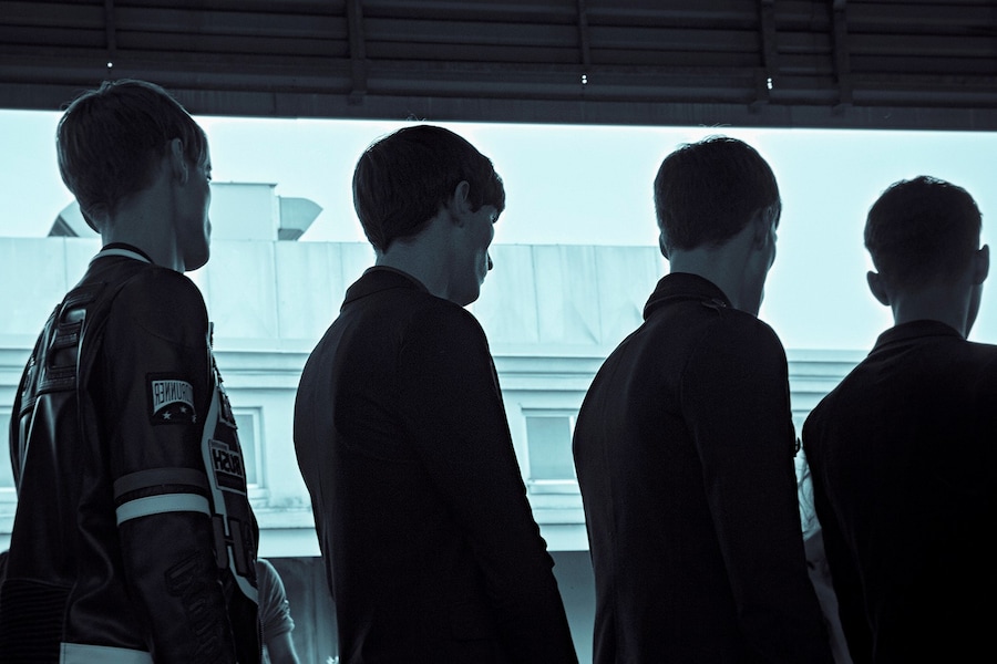 Diesel Black Gold SS15 Mens collections, Dazed backstage 14