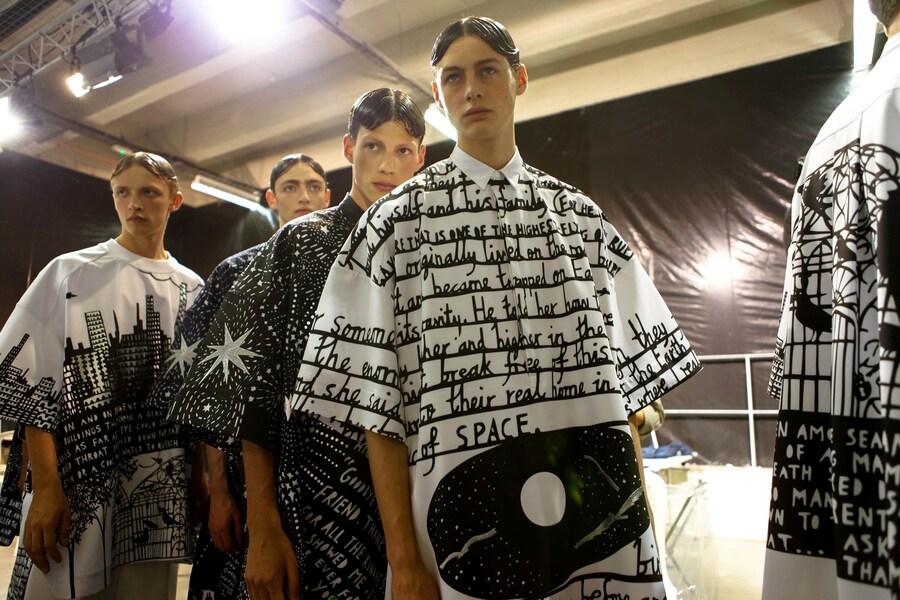 Juun.J SS15 Mens collections, Dazed backstage 3