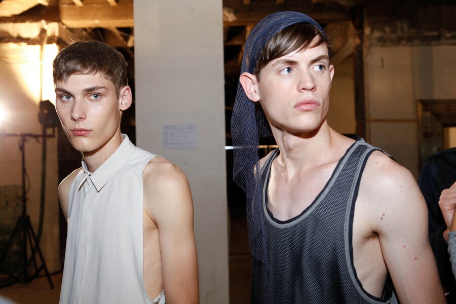 Wooyoungmi SS15 Mens collections, Dazed backstage 11