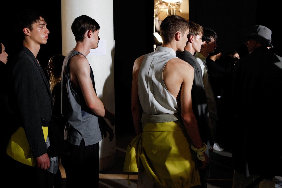 Wooyoungmi SS15 Mens collections, Dazed backstage 14