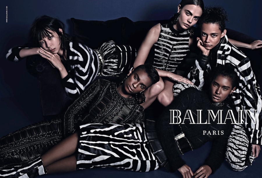 Balmain AW14 campaign Cara Delevingne Binx Walton 3
